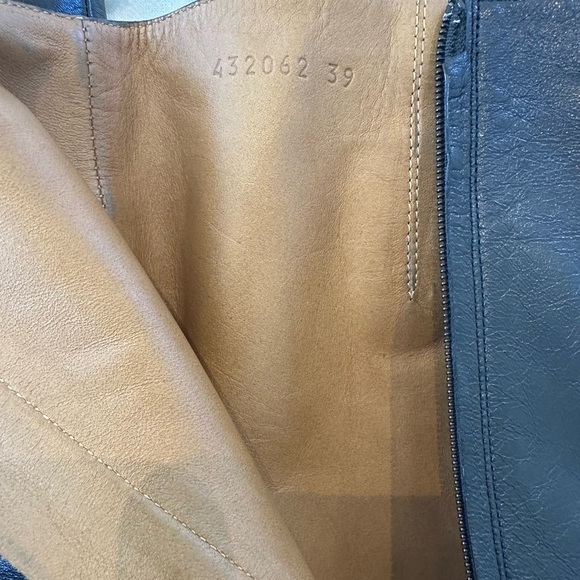 Gucci Malaga Kid GG Marmont Calfskin Leather Knee High Riding Boots - Picture 12 of 14